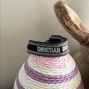 Christian Dior Black tassel  Bracelet